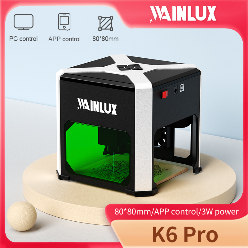 Industrial Laser Blasting - Wainlux grawer laserowy K6 znak frez