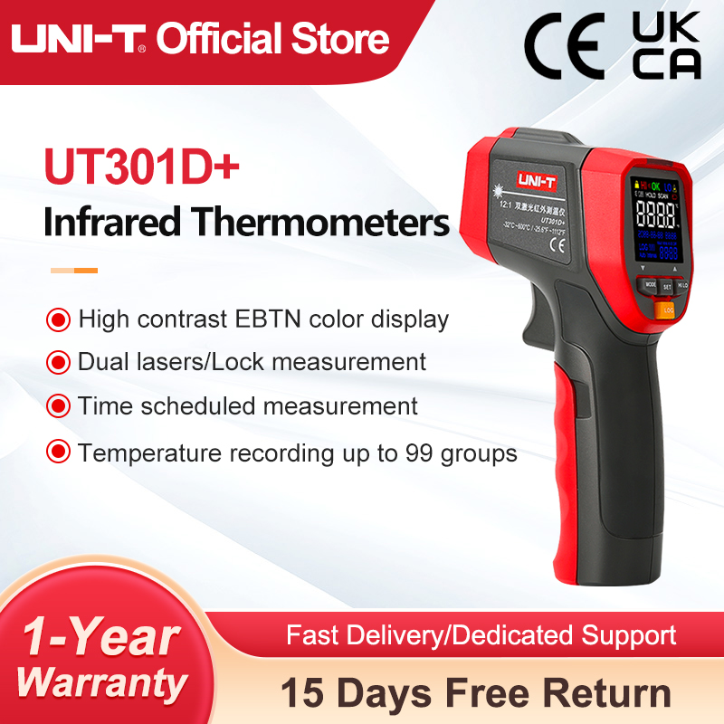 Industrial Laser Temperature Gun - UNI-T cyfrowy termometr na podczerwień UT303D