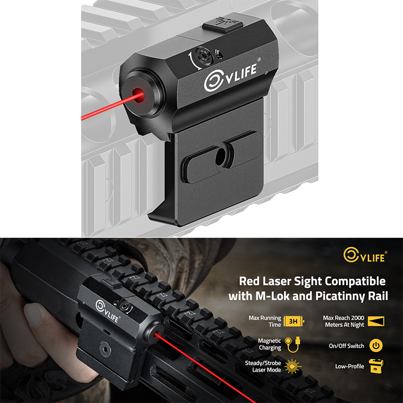 Industrial Laser Pointer - CVLife Rifle Red/Green Laser Belka Niski