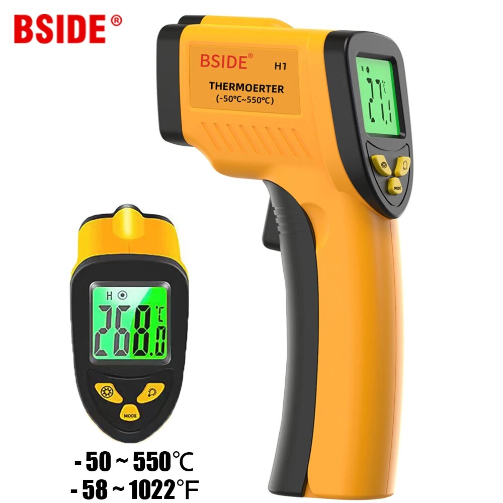 Industrial Laser Blaster - Cyfrowy termometr na podczerwień -50-550C bezdotykowy