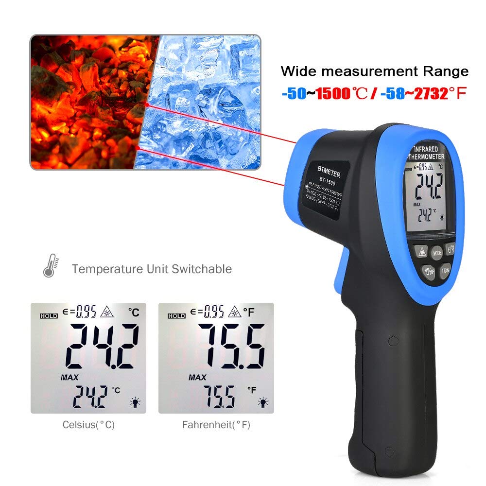 -50 ℃ do 1500 ℃ Pirometr Pisto – Industrial Laser Temperature Gun recenzja i cena