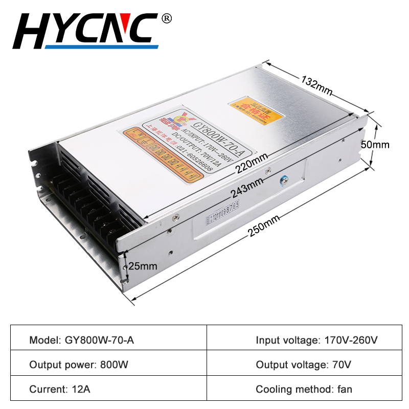 GY800W-70-A napęd silnika 70V  – Industrial Laser Supply recenzja i cena