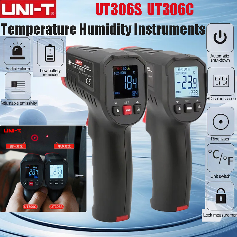 Termometr cyfrowy UNI-T UT306S – Industrial Laser Temperature Gun recenzja i cena