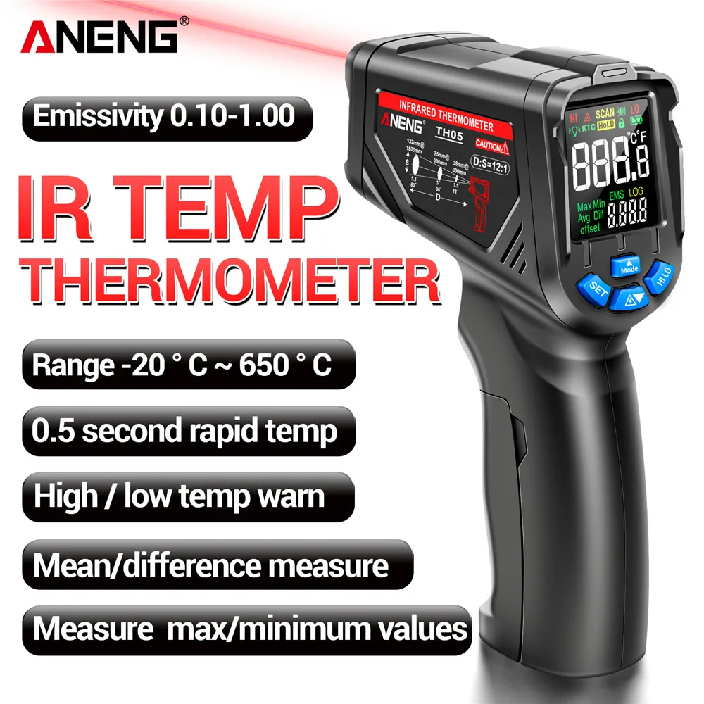 Czujnik temperatury, obwód pis – Industrial Laser Temperature Gun recenzja i cena