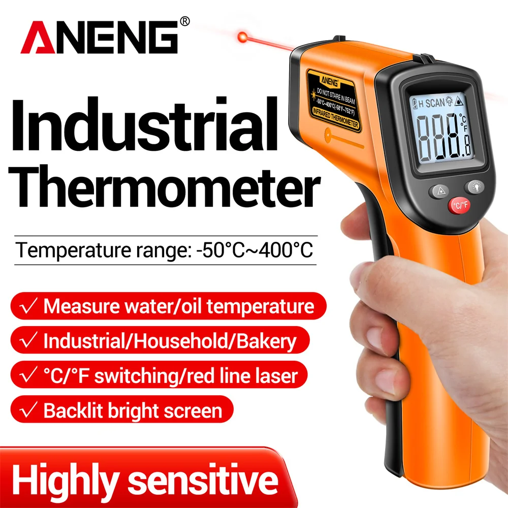 ANENG TH201 Cyfrowy termometr  – Industrial Laser Temperature Gun recenzja i cena