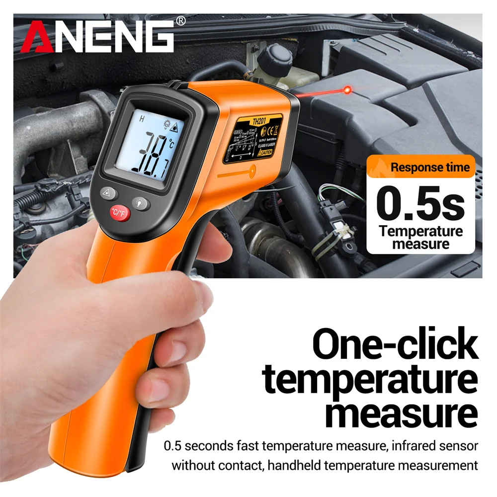 ANENG TH201 Cyfrowy termometr  – Industrial Laser Temperature Gun recenzja i cena