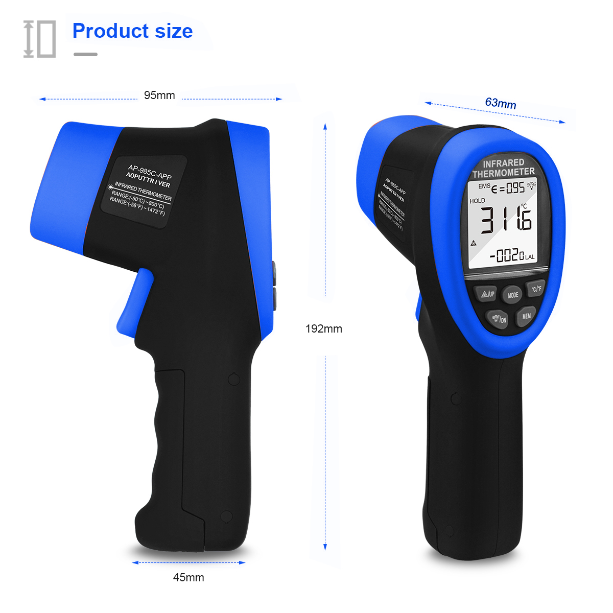 Termometr na podczerwień HoldP – Industrial Laser Temperature Gun recenzja i cena