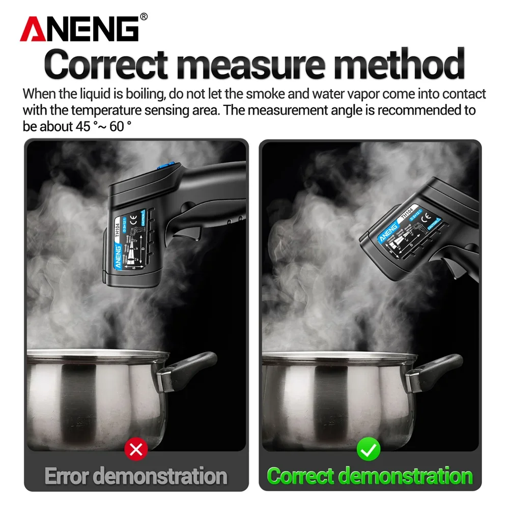 ANENG TH104 Ręczny termometr n – Industrial Laser Temperature Gun recenzja i cena