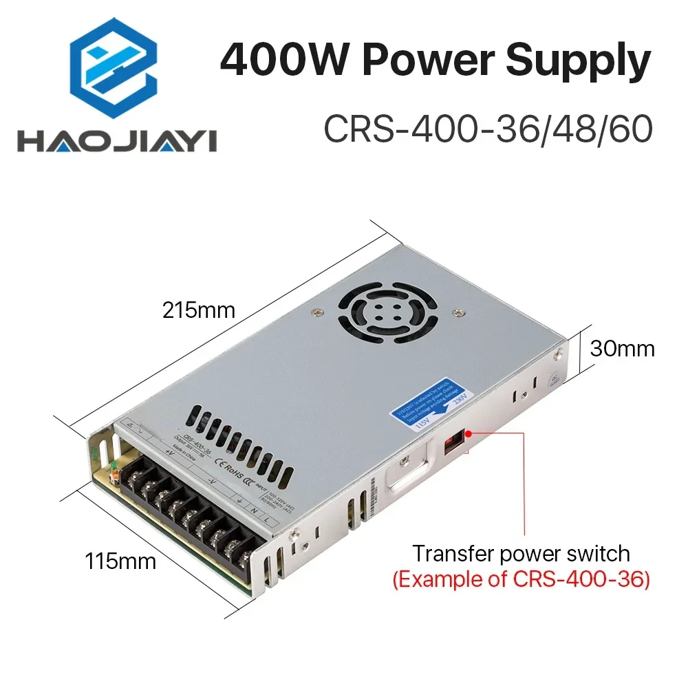 Zasilacz impulsowy 40W CRS-400 – Industrial Laser Supply recenzja i cena