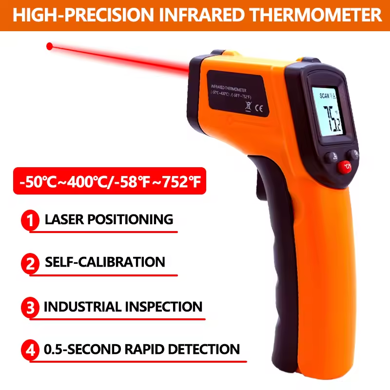 Ręczny termometr na podczerwie – Industrial Laser Temperature Gun recenzja i cena